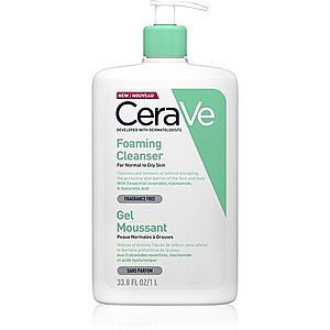 CeraVe Cleansers čisticí pěnivý gel pro normální až mastnou pleť 1000 ml obraz
