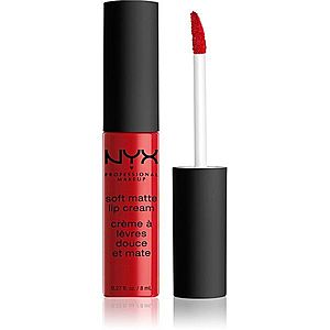 NYX Professional Makeup Soft Matte Lip Cream lehká tekutá matná rtěnka odstín 01 Amsterdam 8 ml obraz