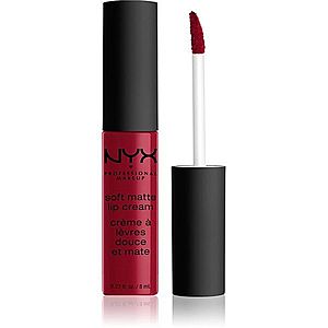 NYX Professional Makeup Soft Matte Lip Cream lehká tekutá matná rtěnka odstín 10 Monte Carlo 8 ml obraz