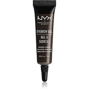 NYX Professional Makeup Eyebrow Gel voděodolný gel na obočí odstín 05 Black 10 ml obraz
