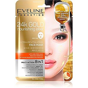 Eveline Cosmetics 24k Gold Nourishing Elixir liftingová maska 1 ks obraz