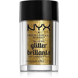NYX Professional Makeup Face & Body Glitter Brillants třpytky na obličej i tělo odstín 05 Gold 2.5 g obraz