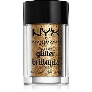 NYX Professional Makeup Face & Body Glitter Brillants třpytky na obličej i tělo odstín 08 Bronze 2.5 g obraz