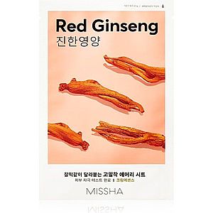 Missha Airy Fit Red Ginseng plátýnková maska s hydratačním a revitalizačním účinkem 19 g obraz