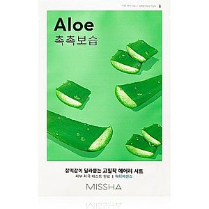 Missha Airy Fit Aloe plátýnková maska s hydratačním a zklidňujícím účinkem 19 g obraz