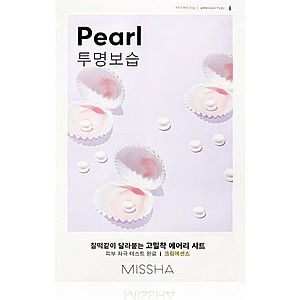Missha Airy Fit Pearl plátýnková maska s rozjasňujícím a hydratačním účinkem 19 g obraz