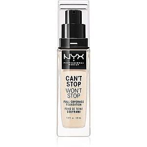 NYX Professional Makeup Can't Stop Won't Stop Full Coverage Foundation vysoce krycí make-up odstín 01 Pale 30 ml obraz