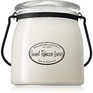 Milkhouse Candle Co. Creamery Sweet Tobacco Leaves vonná svíčka Butter Jar 454 g obraz