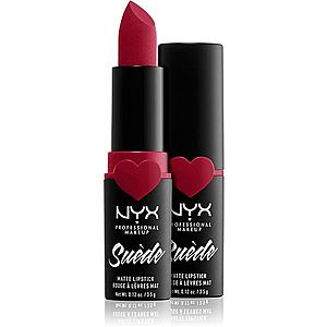 NYX Professional Makeup Suede Matte Lipstick matná rtěnka odstín 09 Spicy 3.5 g obraz