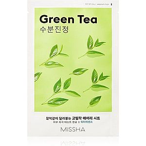 Missha Airy Fit Green Tea zklidňující plátýnková maska se zeleným čajem 19 g obraz