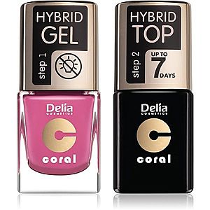 Delia Cosmetics Coral Nail Enamel Hybrid Gel sada odstín 05 pro ženy obraz