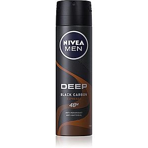 Nivea Men Deep antiperspirant ve spreji pro muže Black Carbon Espresso 150 ml obraz