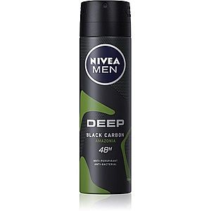 Nivea Men Deep antiperspirant ve spreji pro muže Black Carbon Amazonia 150 ml obraz