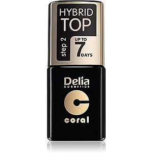 Delia Cosmetics Hybrid Gel gelový vrchní lak na nehty 11 ml obraz