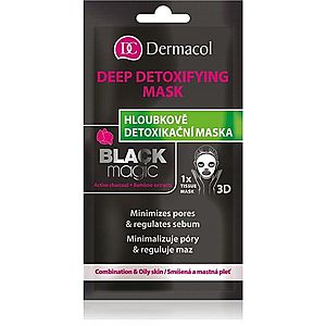Dermacol Black Magic detoxikační plátýnková maska 1 ks obraz