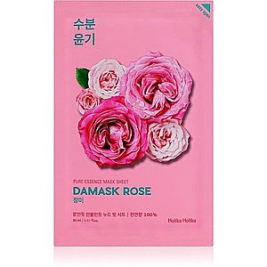 Holika Holika Pure Essence Damask Rose plátýnková maska s hydratačním a revitalizačním účinkem 20 ml obraz