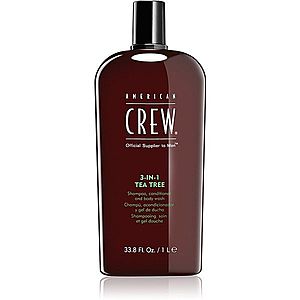 American Crew Hair & Body 3-IN-1 Tea Tree šampón, kondicionér a sprchový gel 3 v 1 pro muže 1000 ml obraz