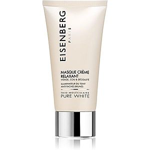 Eisenberg Pure White Masque Crème Relaxant hydratační a rozjasňující maska proti pigmentovým skvrnám 75 ml obraz