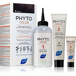 Phyto Color barva na vlasy bez amoniaku odstín 4 Brown obraz