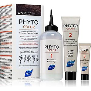 Phyto Color barva na vlasy bez amoniaku odstín 4.77 Intense Chestnut Brown obraz