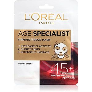L’Oréal Paris Age Specialist 45+ textilní maska pro okamžité zpevnění a vyhlazení pleti obraz