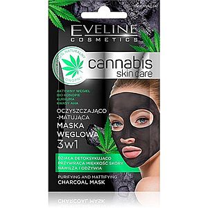 Eveline Cosmetics Cannabis čisticí jílová pleťová maska 7 ml obraz
