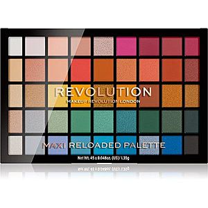 Makeup Revolution Maxi Reloaded Palette paletka pudrových očních stínů odstín Big Shot 45x1.35 g obraz