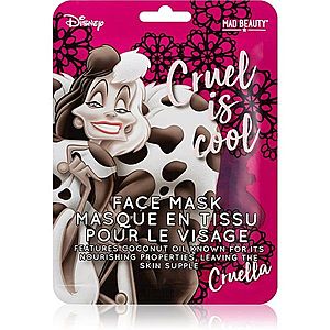 Mad Beauty Disney Villains Cruella plátýnková maska s kokosovým olejem 25 ml obraz