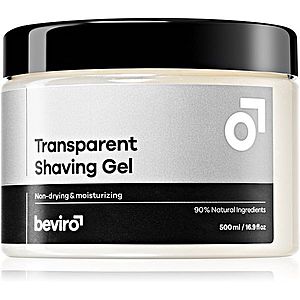 Beviro Transparent Shaving Gel gel na holení pro muže 500 ml obraz