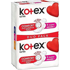 Kotex Ultra Comfort Super vložky 12 ks obraz