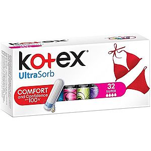 Kotex UltraSorb Super tampony 32 ks obraz