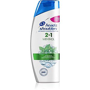 Head & Shoulders Menthol Fresh 2in1 šampon a kondicionér 2 v 1 proti lupům 360 ml obraz