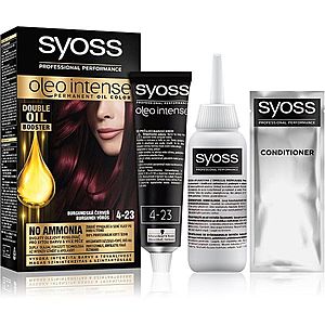 Syoss Oleo Intense permanentní barva na vlasy s olejem odstín 4-23 Burgundy Red 1 ks obraz