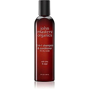 John Masters Organics Scalp 2 in 1 Shampoo with Zinc & Sage šampon a kondicionér 2 v 1 obraz