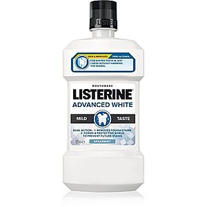 Listerine Advanced White Mild Taste ústní voda s bělicím účinkem 500 ml obraz