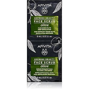 Apivita Express Beauty Exfoliating Face Scrub Olive intenzivní čisticí peeling na obličej 2 x 8 ml obraz