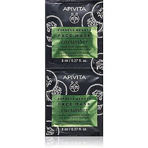 Apivita Express Beauty Cucumber intenzivně hydratační pleťová maska 2 x 8 ml obraz