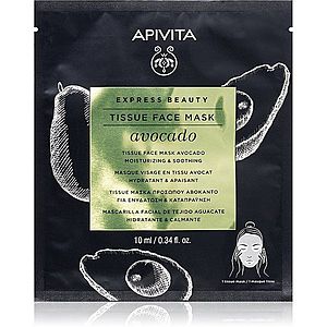Apivita Express Beauty Avocado hydratační plátýnková maska pro zklidnění pleti 10 ml obraz