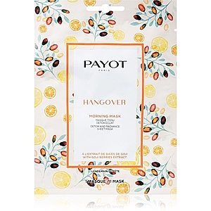 Payot Morning Mask Hangover rozjasňující plátýnková maska pro všechny typy pleti 19 ml obraz