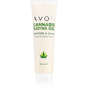Avon Cannabis Sativa Oil Restore & Calm krém na ruce a tělo s konopným olejem 150 ml obraz