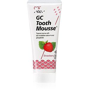 GC Tooth Mousse remineralizační ochranný krém pro citlivé zuby bez fluoridu příchuť Strawberry 35 ml obraz