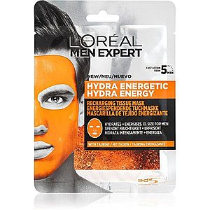 L’Oréal Paris Men Expert Hydra Energetic hydratační plátýnková maska pro muže 30 g obraz