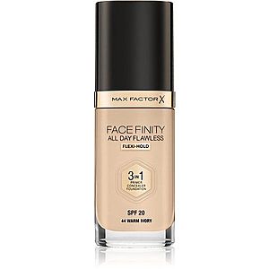 Max Factor Facefinity All Day Flawless dlouhotrvající make-up SPF 20 odstín 44 Warm Ivory 30 ml obraz