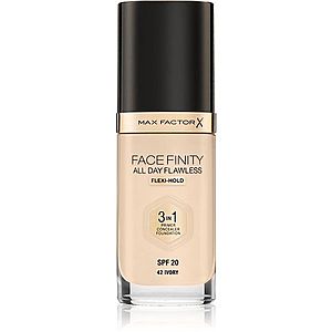 Max Factor Facefinity All Day Flawless dlouhotrvající make-up SPF 20 odstín 42 Ivory 30 ml obraz