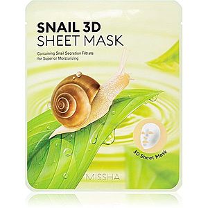 Missha Snail plátýnková maska s čisticím a osvěžujícím účinkem se šnečím extraktem 23 g obraz