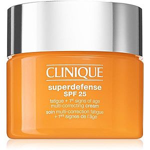 Clinique Superdefense™ SPF 25 Fatigue + 1st Signs Of Age Multi-Correcting Cream krém proti prvním známkám stárnutí pro mastnou a smíšenou pleť SPF 25 obraz