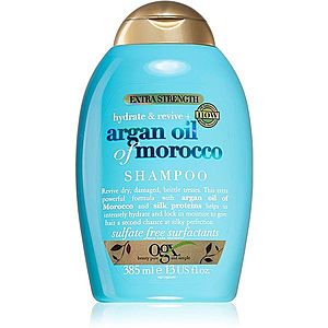 OGX Argan Oil Of Morocco Extra Strenght obnovující šampon pro velmi poškozené křehké vlasy 385 ml obraz