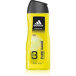 Adidas Pure Game sprchový gel na obličej, tělo a vlasy 3 v 1 pro muže 400 ml obraz