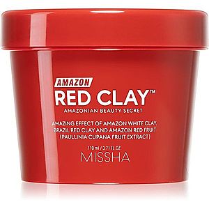 Missha Amazon Red Clay™ čisticí maska pro redukci kožního mazu a minimalizaci pórů s jílem 110 ml obraz