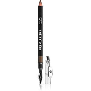 MUA Makeup Academy Brow Define dlouhotrvající tužka na obočí s kartáčkem odstín Mid Brown 1, 2 g obraz